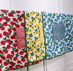 Tomato check mini apron / 토마토 체크 미니 앞치마