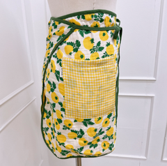 Tomato check mini apron / 토마토 체크 미니 앞치마