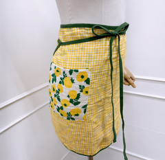 Tomato check mini apron / 토마토 체크 미니 앞치마