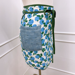 Tomato check mini apron / 토마토 체크 미니 앞치마