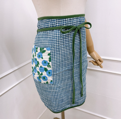 Tomato check mini apron / 토마토 체크 미니 앞치마