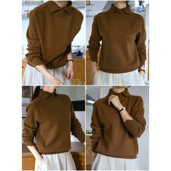 Cashmere collar sweater / 캐시미어 카라 스웨터