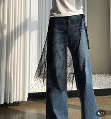 Lace layered wrap