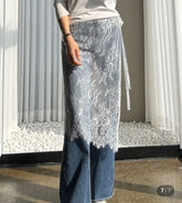 Lace layered wrap