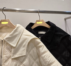 Padded Hooded Cape / 패딩 후드 케이프