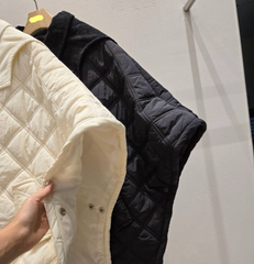 Padded Hooded Cape / 패딩 후드 케이프