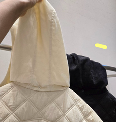 Padded Hooded Cape / 패딩 후드 케이프