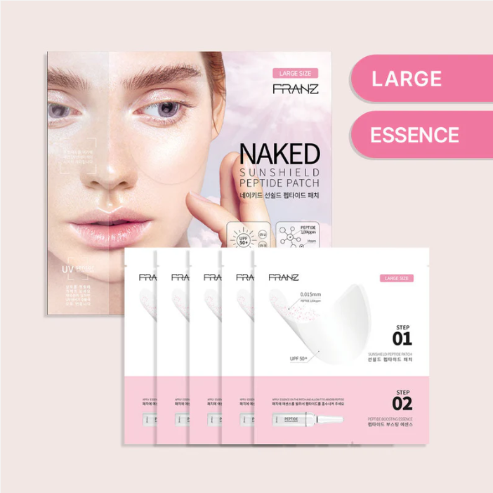 NAKED SunShield Peptide Patch (L Size, 5 Pairs) / 투명 선패치