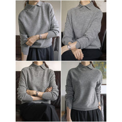 Cashmere collar sweater / 캐시미어 카라 스웨터
